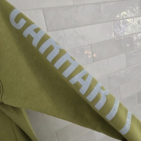 Carhartt Ladies' Sleeve Logo Crewneck Crew Sweatshirt Pullover Green Size Small - Picture 4 of 9